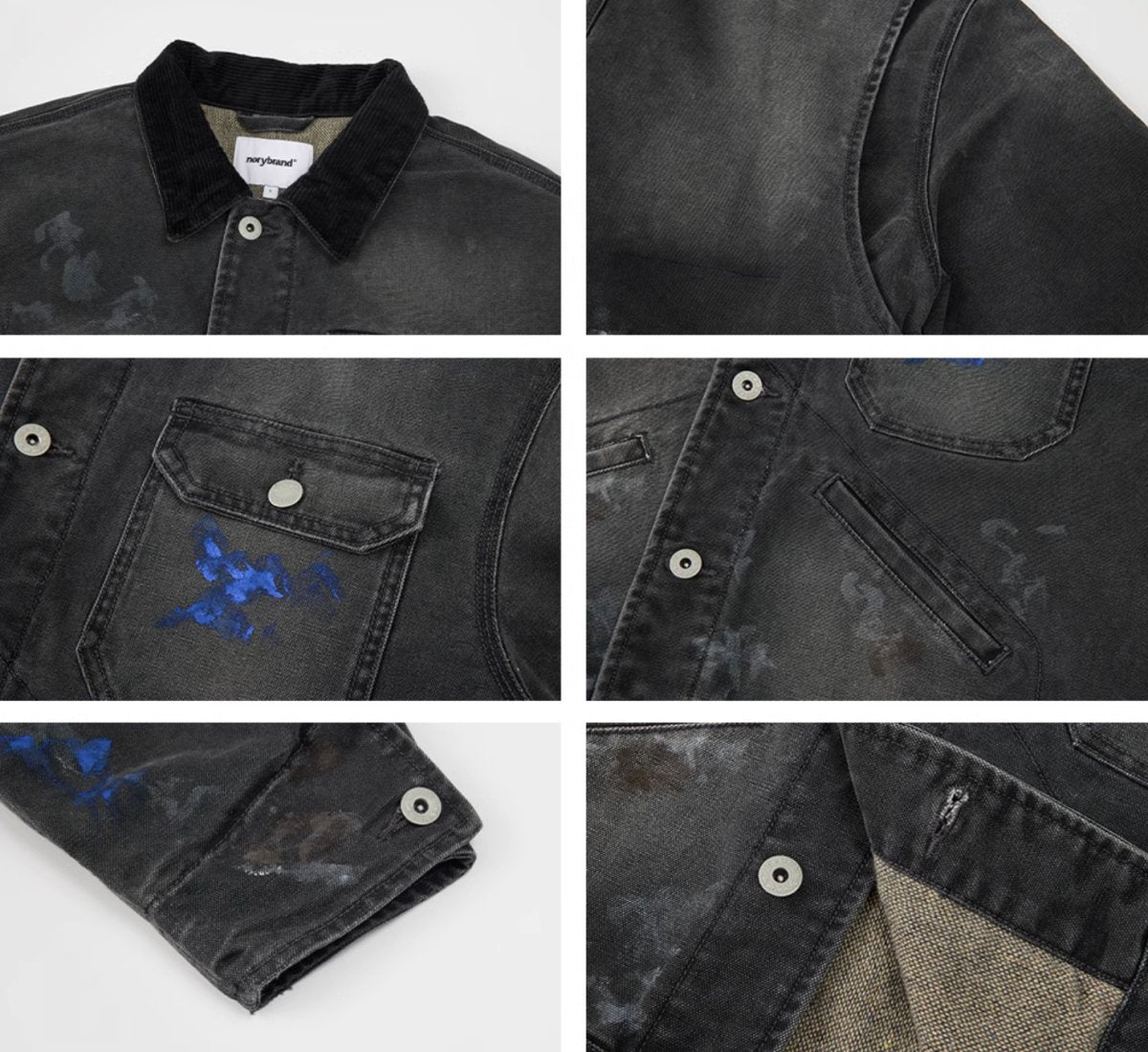 distressed detroit jacket N4653 - NNine