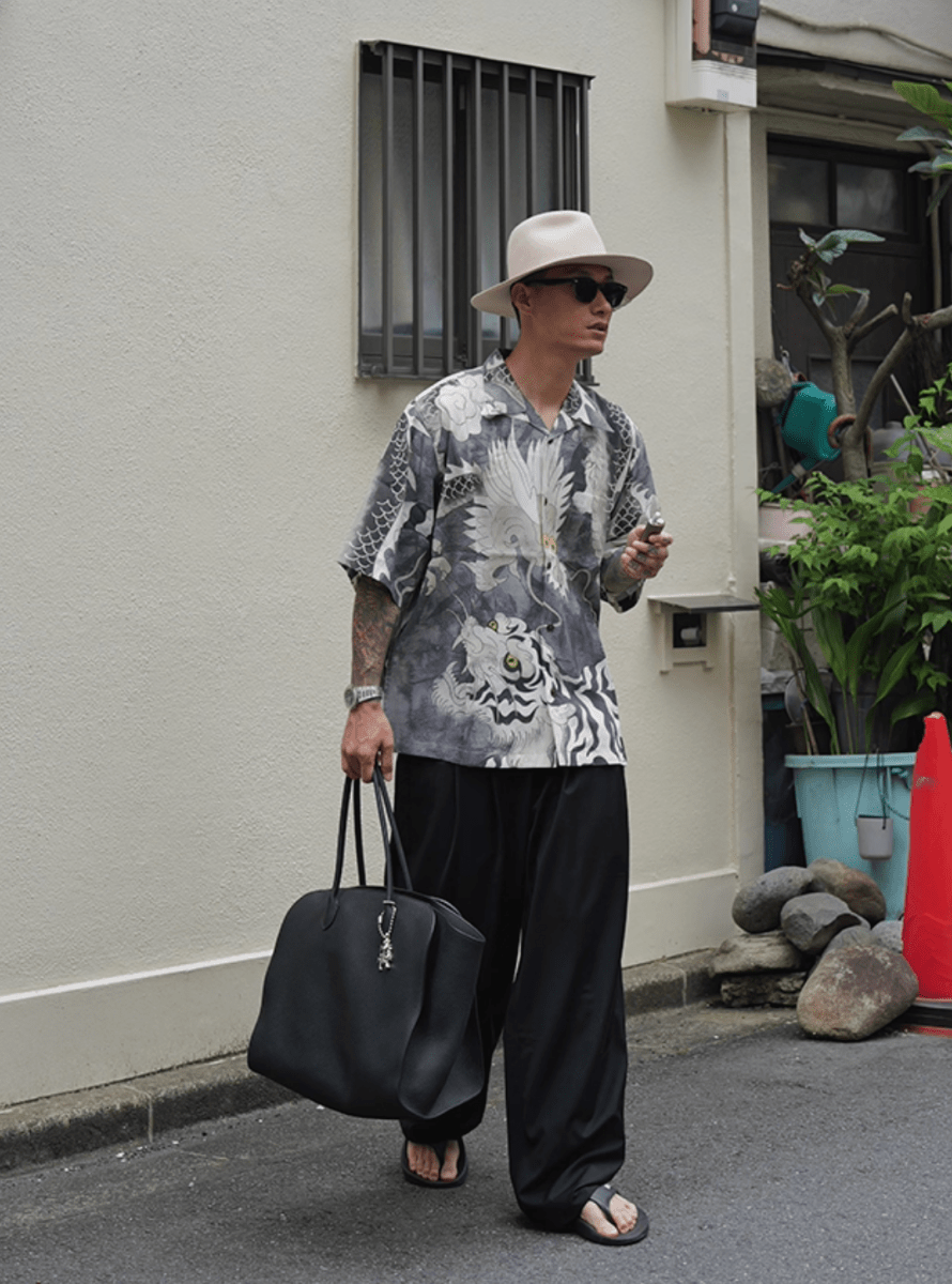 Double pleated casual pants N5551 - ファッション通販NNine(ナイン)