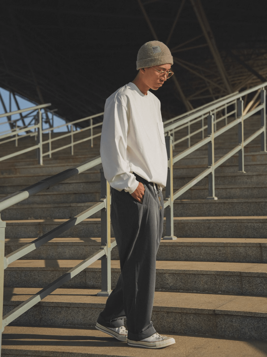 【機能性ウェア 接触冷感】double pleated draped pants N5238 - ファッション通販 NNine(ナイン)