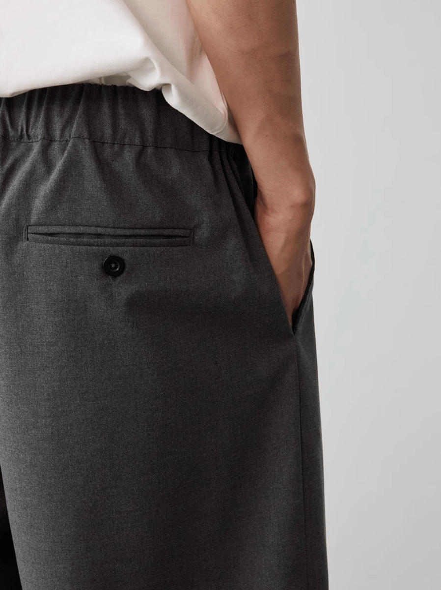ダブルプリーツスラックス メンズ レディース ワイド ポリエステル / Double Pleated Pants N5385 - メンズファッション通販 NNine(ナイン)