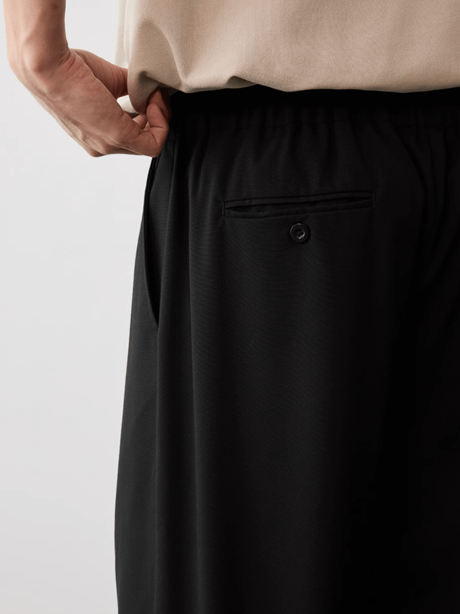 ダブルプリーツスラックス メンズ レディース ワイド ポリエステル / Double Pleated Pants N5385 - メンズファッション通販 NNine(ナイン)
