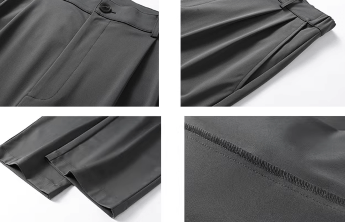 Drape Wide Straight Slacks / ドレープ ワイド ストレート スラックス イージー N5256 - ファッション通販 NNine(ナイン)