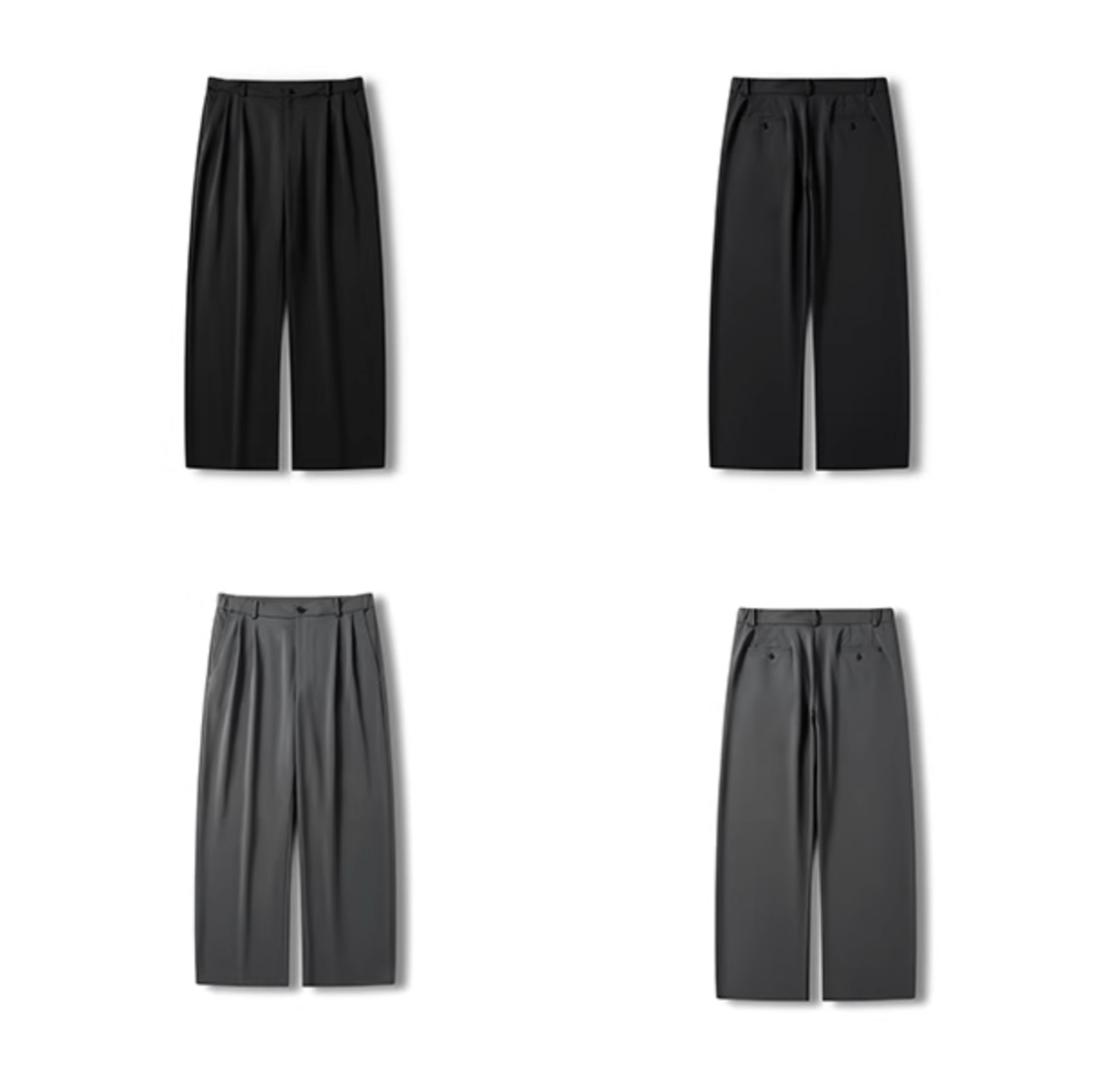 Drape Wide Straight Slacks / ドレープ ワイド ストレート スラックス イージー N5256 - ファッション通販 NNine(ナイン)