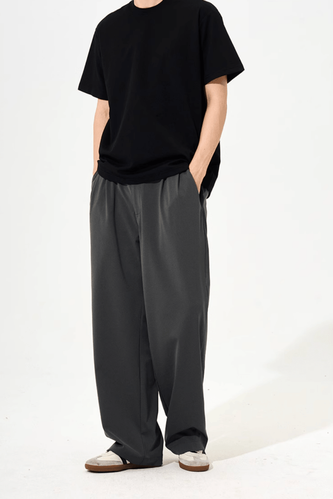 Drape Wide Straight Slacks / ドレープ ワイド ストレート スラックス イージー N5256