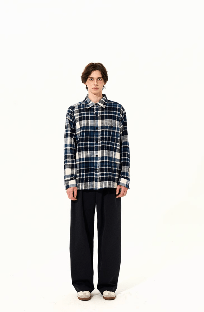 Drape Wide Straight Slacks / ドレープ ワイド ストレート スラックス イージー N5256 - ファッション通販 NNine(ナイン)