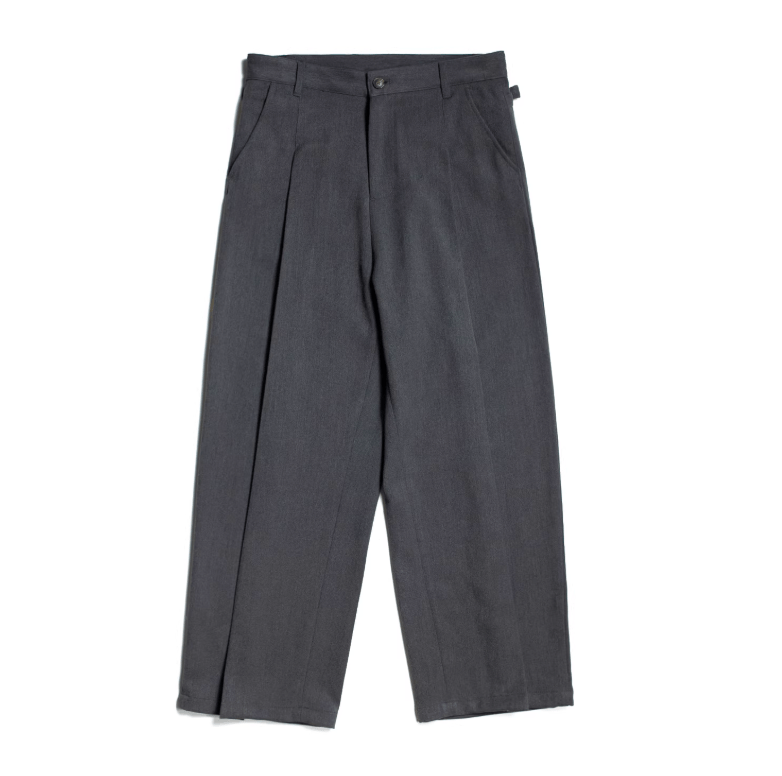 ドレープスラックスパンツ ポリエステル混紡 / Draped Slacks N5505 - ファッション通販NNine(ナイン)