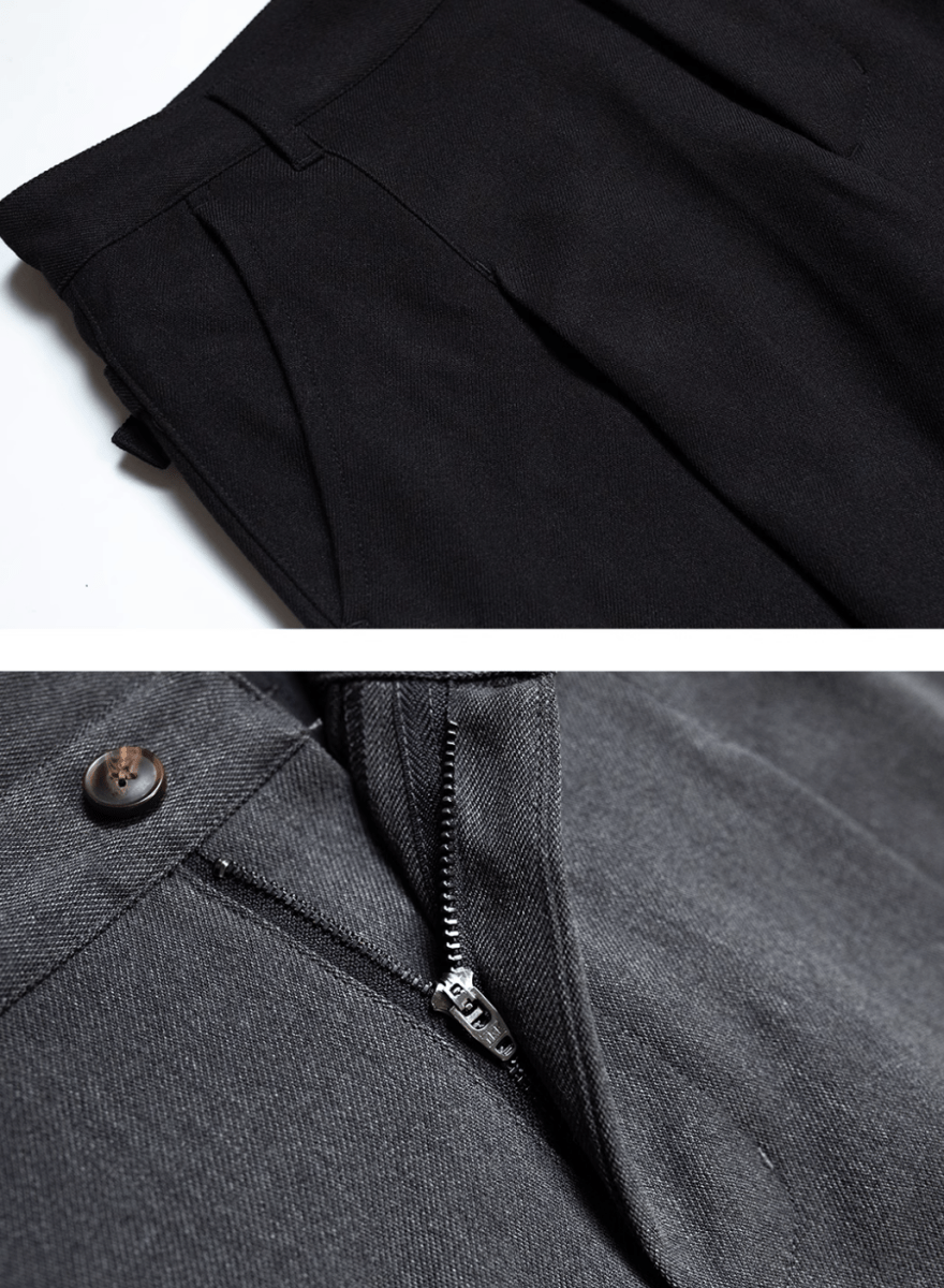 ドレープスラックスパンツ ポリエステル混紡 / Draped Slacks N5505 - ファッション通販NNine(ナイン)