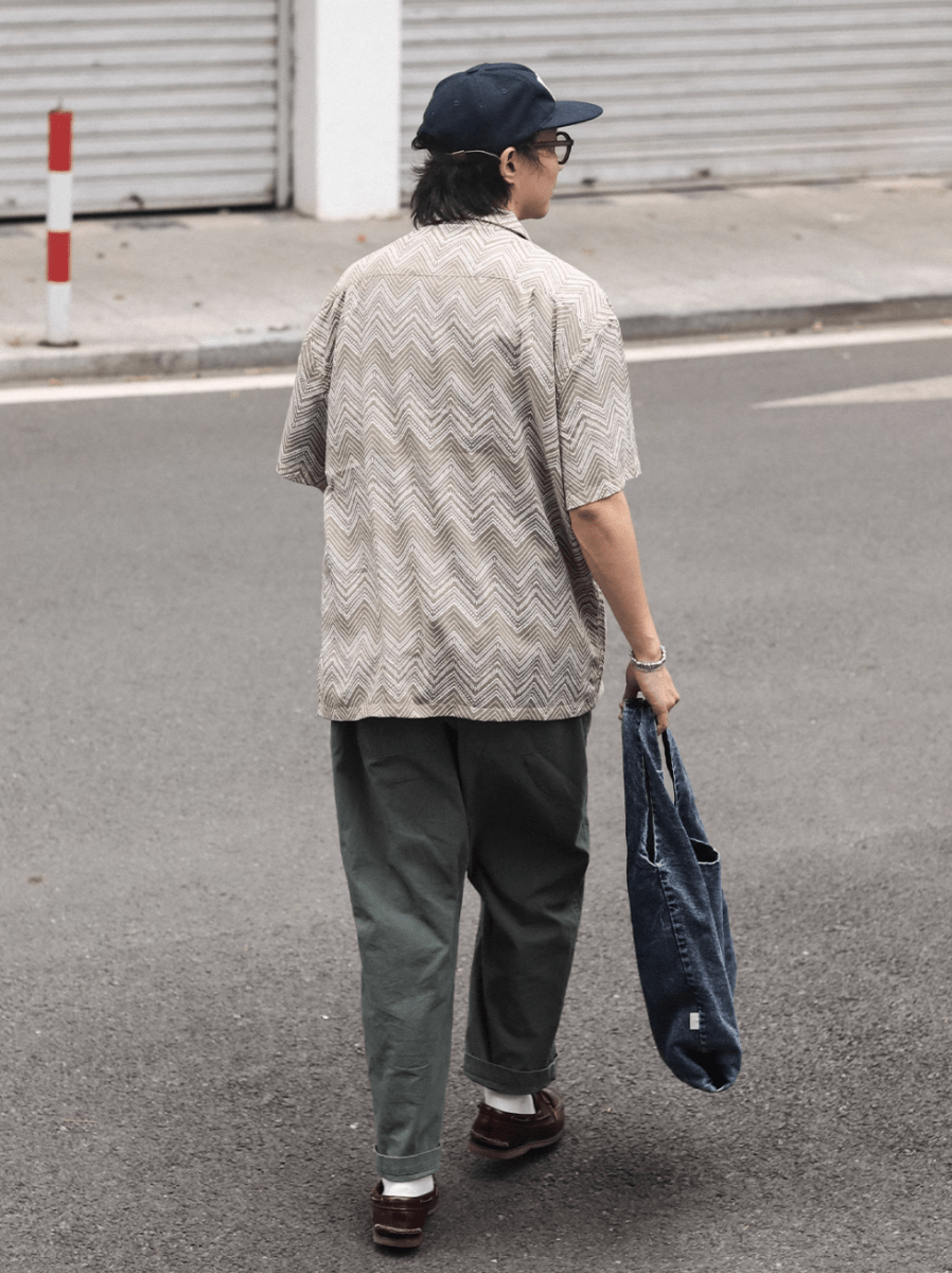 エスニックオープンカラーシャツ メンズ レディース 開襟 民族柄 春夏 / Ethnic Open Collar Shirt N5454 - メンズファッション通販 NNine(ナイン)