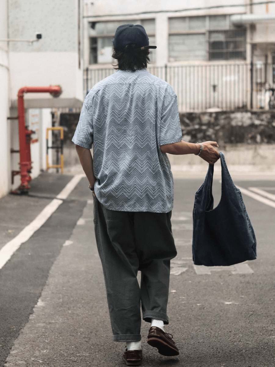 エスニックオープンカラーシャツ メンズ レディース 開襟 民族柄 春夏 / Ethnic Open Collar Shirt N5454 - メンズファッション通販 NNine(ナイン)