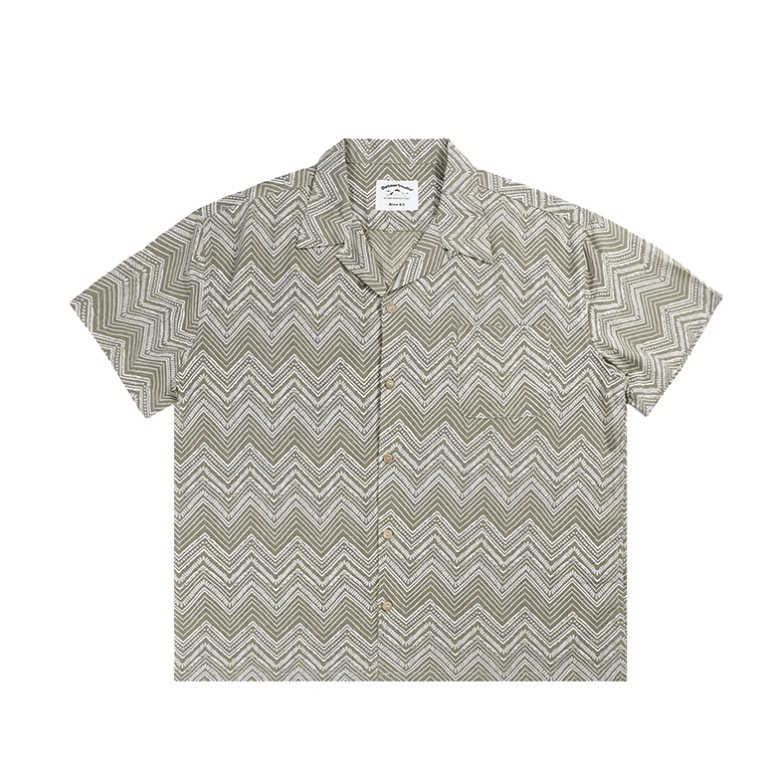エスニックオープンカラーシャツ メンズ レディース 開襟 民族柄 春夏 / Ethnic Open Collar Shirt N5454 - メンズファッション通販 NNine(ナイン)