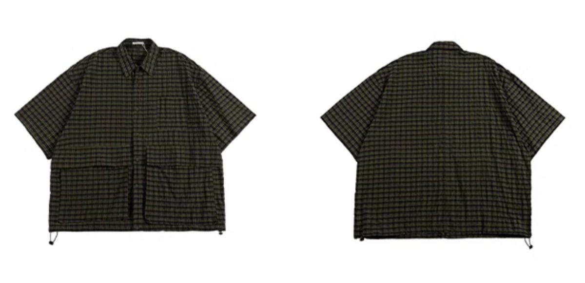 green check big shirt N3701 - NNine