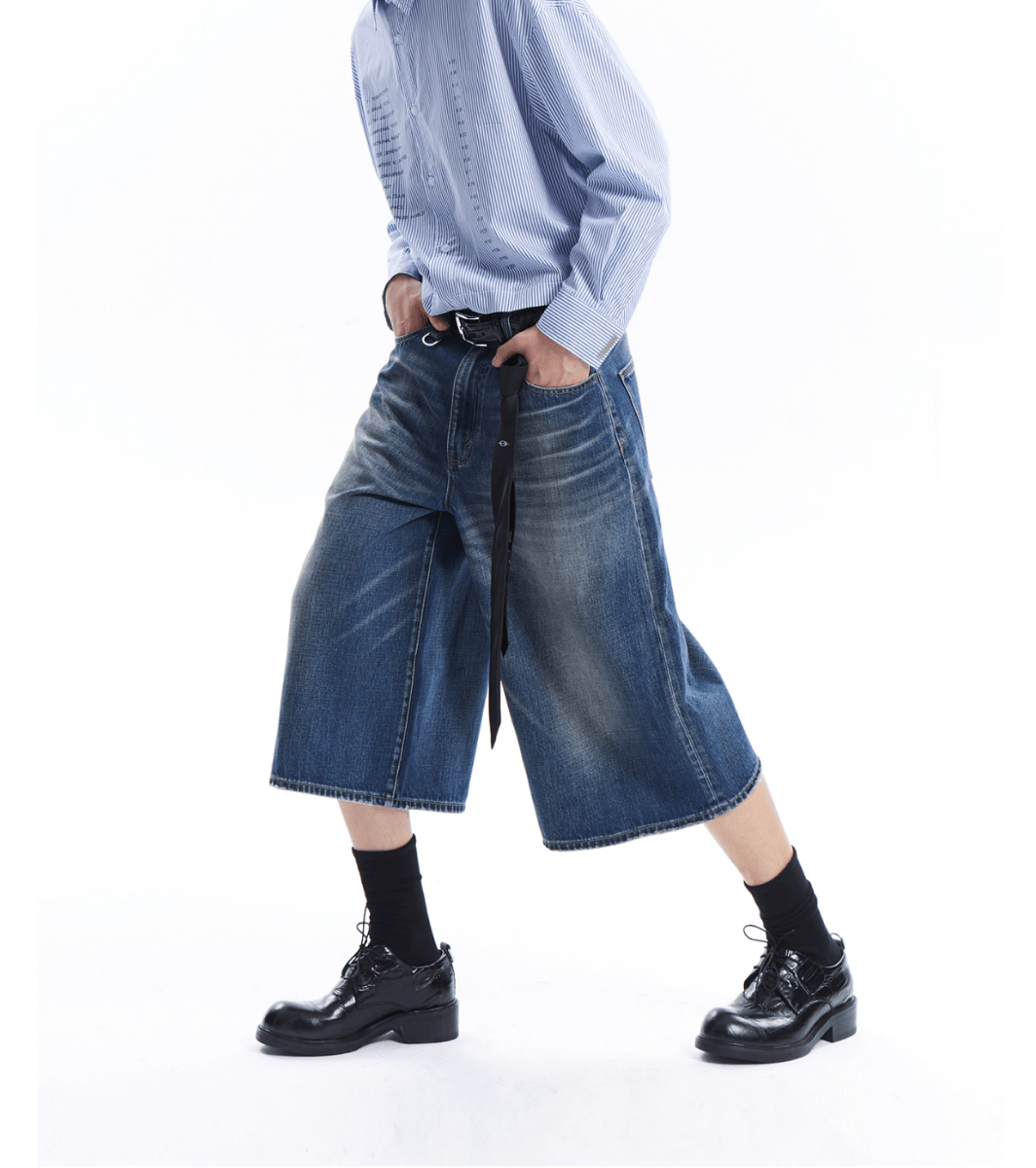 Half denim pants N5813 - ファッション通販NNine(ナイン)