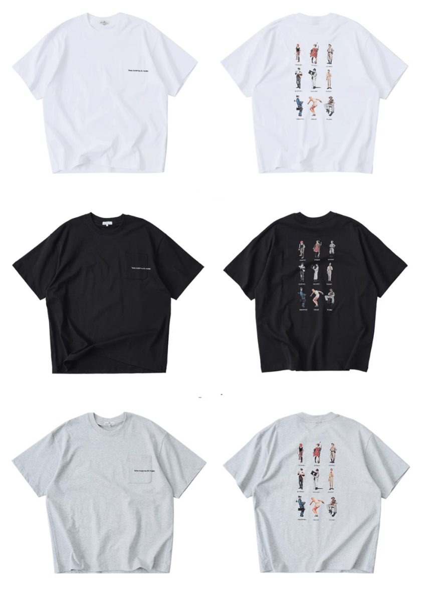 Heavy Cotton Pocket Tee Back Print / ヘビーコットン ポケT 半袖 バックプリント N5348 - ファッション通販 NNine(ナイン)