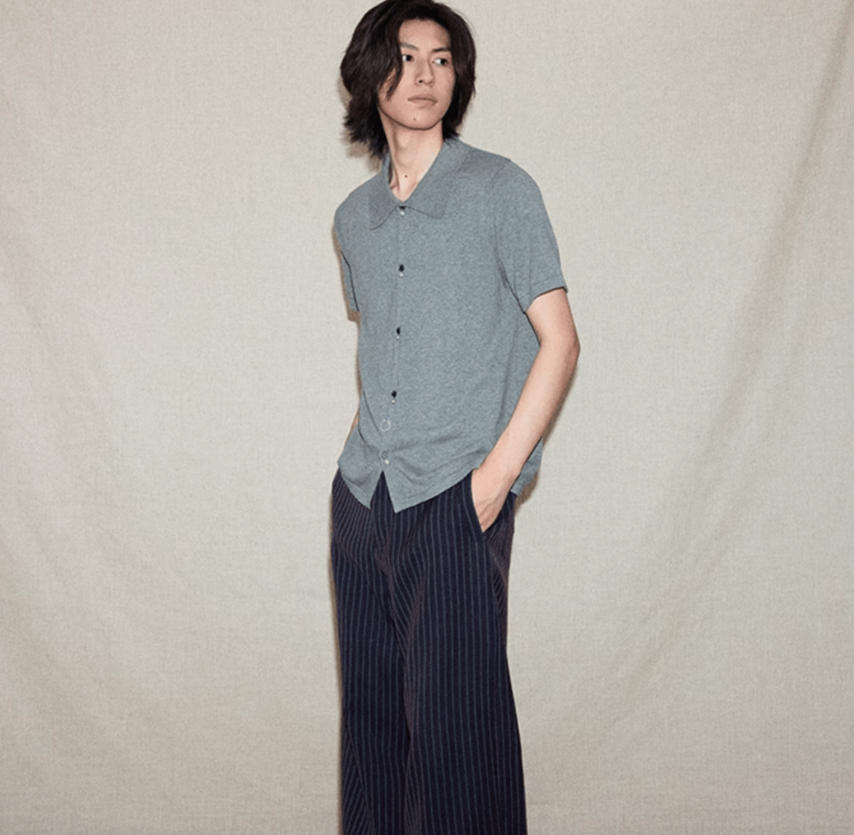 フルオープン・ニットポロ / knit cardigan shirt N5600 - ファッション通販NNine(ナイン)