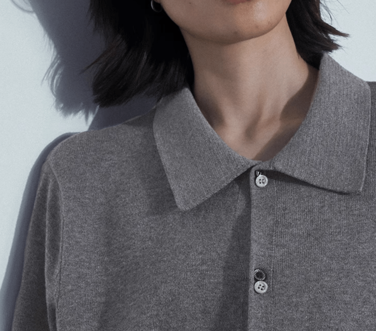 フルオープン・ニットポロ / knit cardigan shirt N5600 - ファッション通販NNine(ナイン)