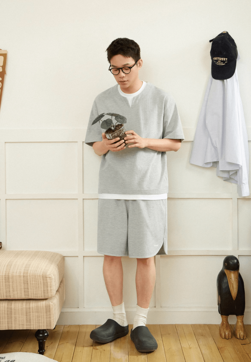 Layered waffle short sleeve T-shirt N5153 - ファッション通販 NNine(ナイン)
