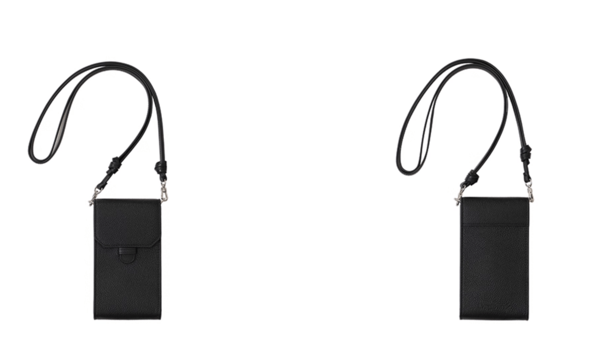 牛革 ミニマル レザーサコッシュ スマホショルダー / Leather sacoche N5573 - ファッション通販NNine(ナイン)