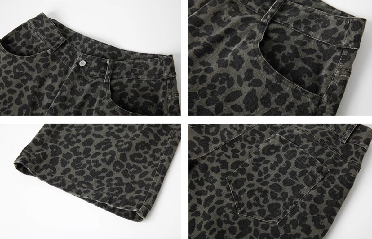 leopard wide pants レオパード柄カーゴデニム N4506 - NNine