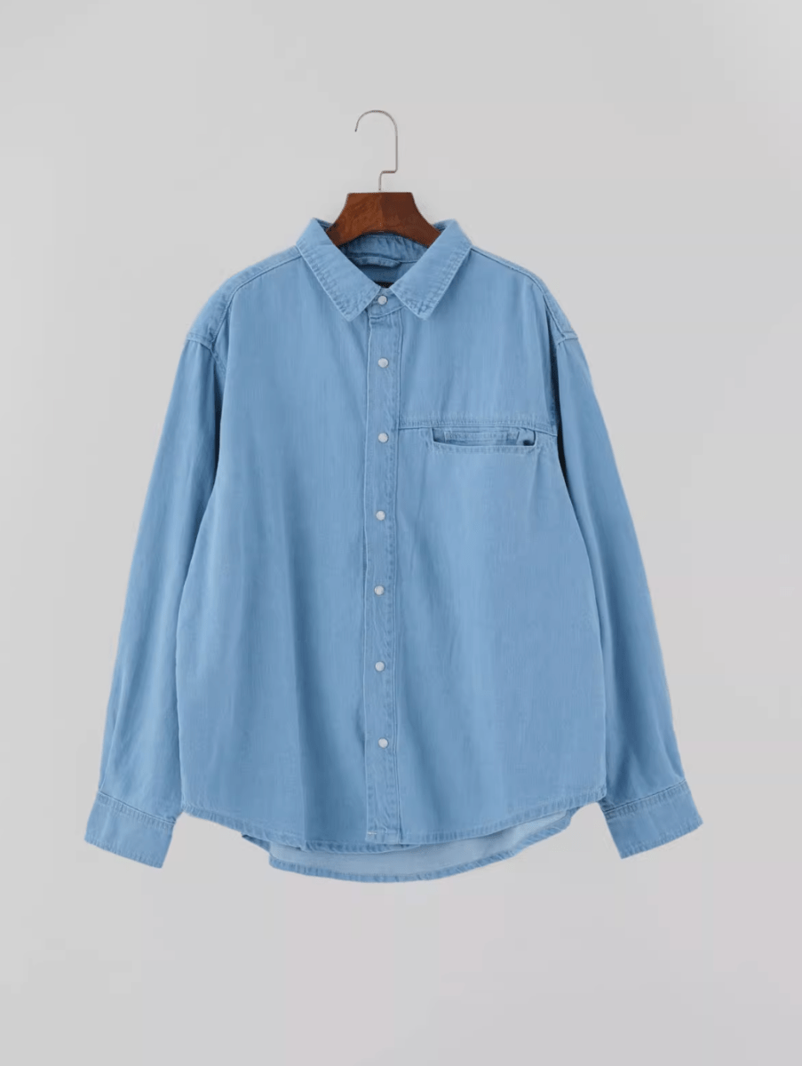 light blue denim shirt N4953 - ファッション通販 NNine(ナイン)