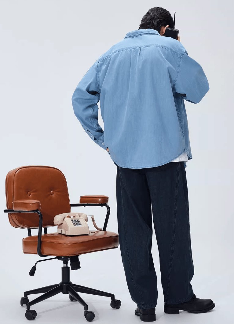 light blue denim shirt N4953 - ファッション通販 NNine(ナイン)