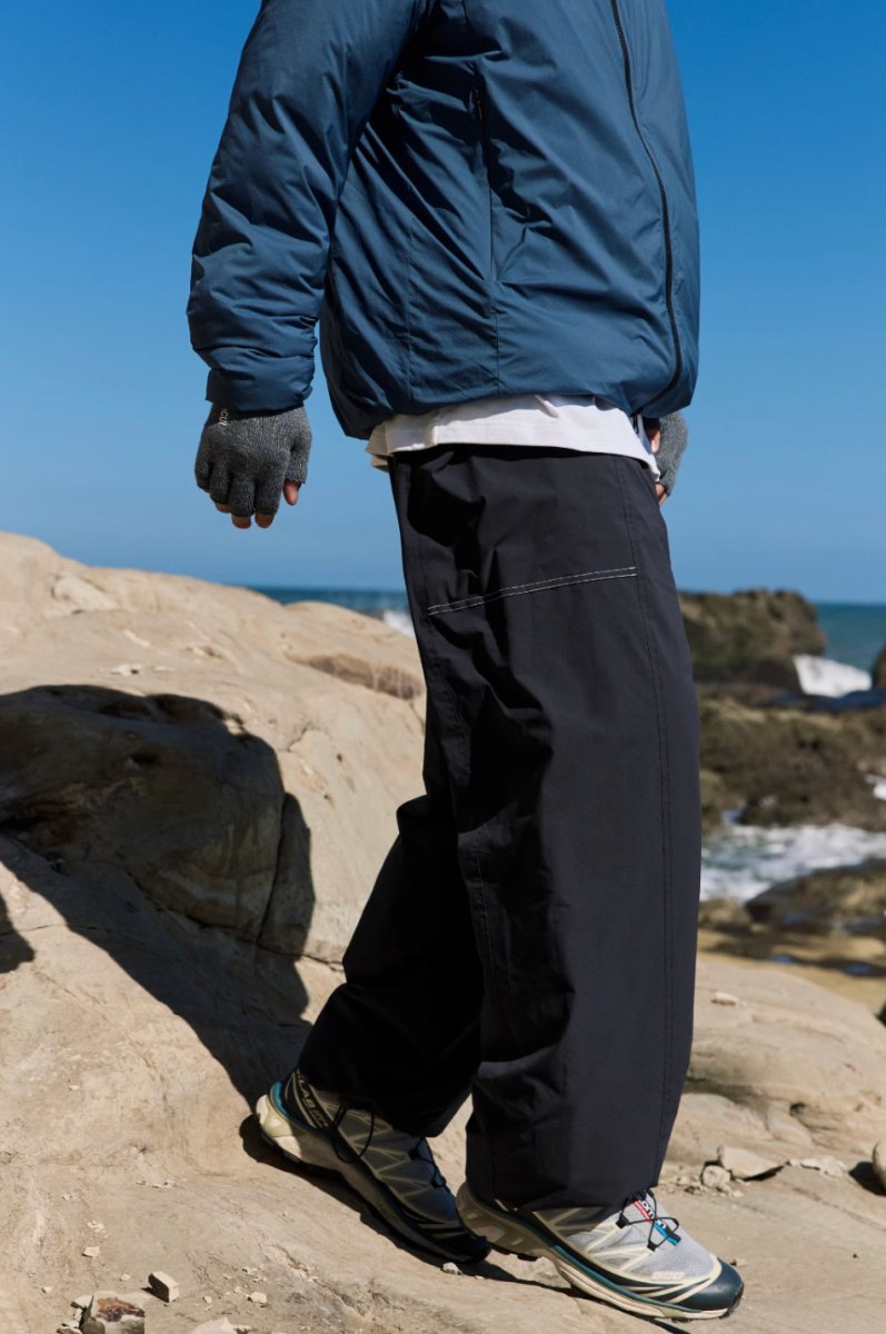 【中綿入り防寒防風】Lightweight windproof cold protection straight pants N4734 - NNine