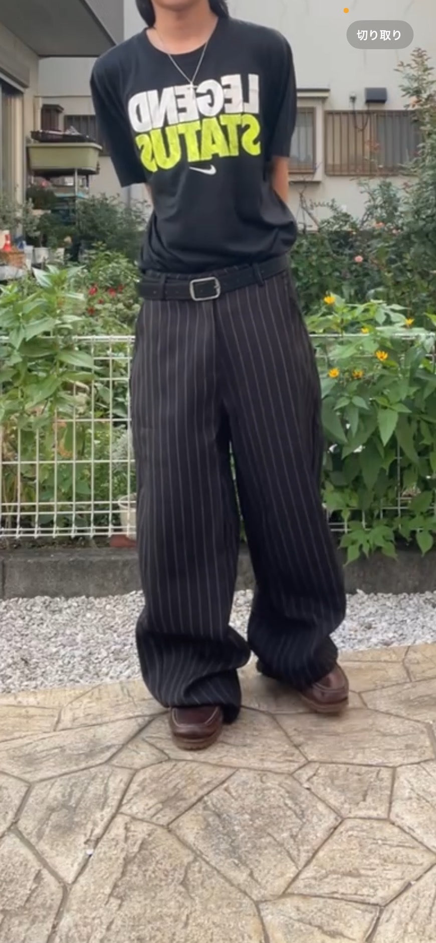 ピンストライプスラックス MN004