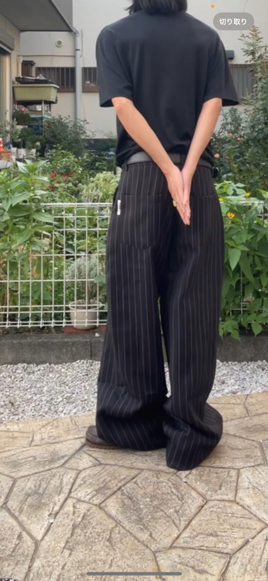 ピンストライプスラックス MN004