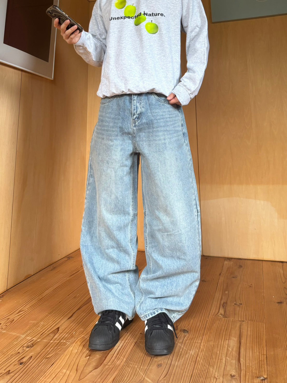Ninety Girl Logo Buggy Denim Pants パンツ