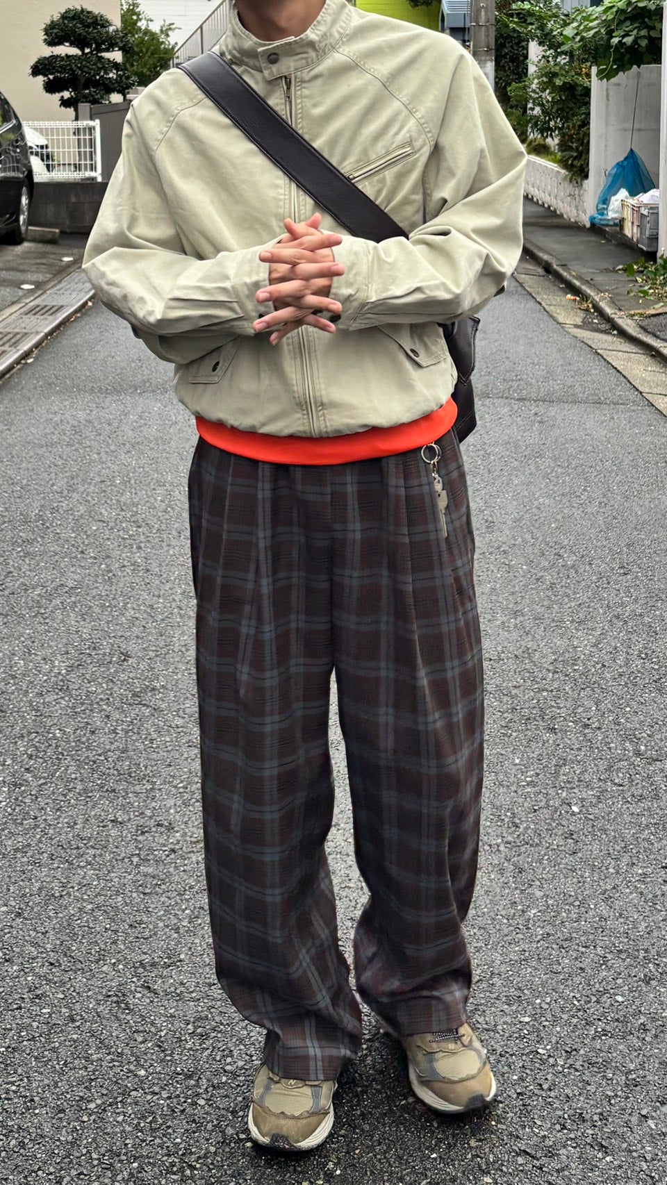 ウォッシュド加工ハリントンジャケット SK004