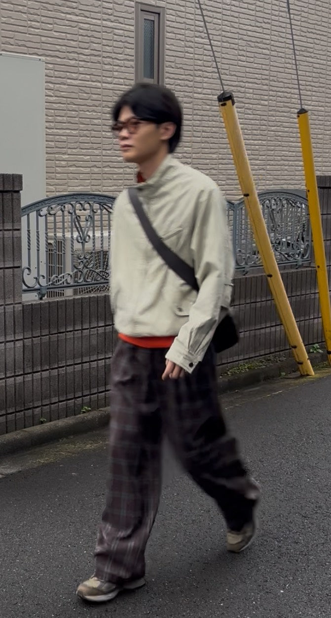 ウォッシュド加工ハリントンジャケット SK004