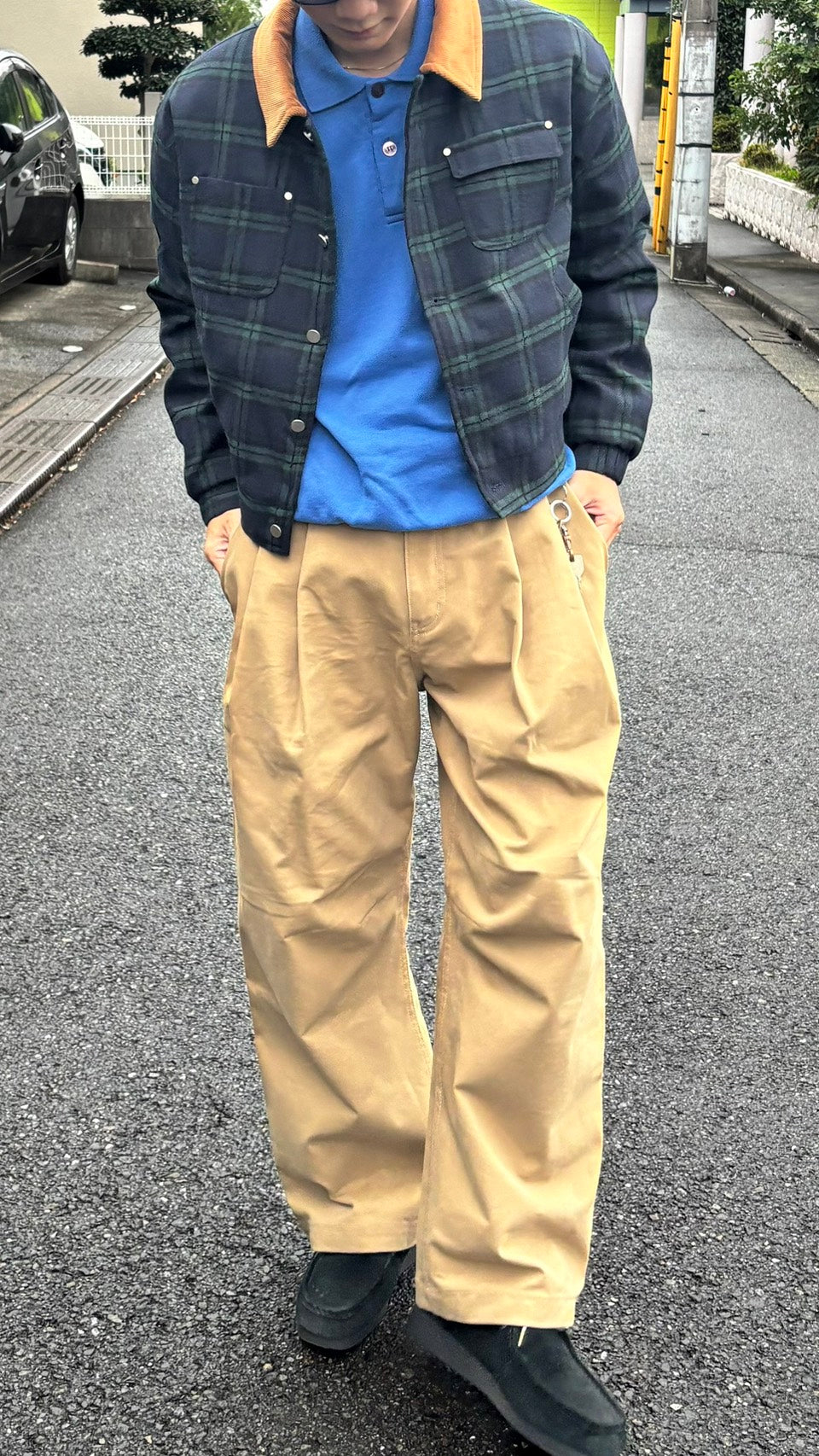 コーデュロイ襟ショートアウター SK005