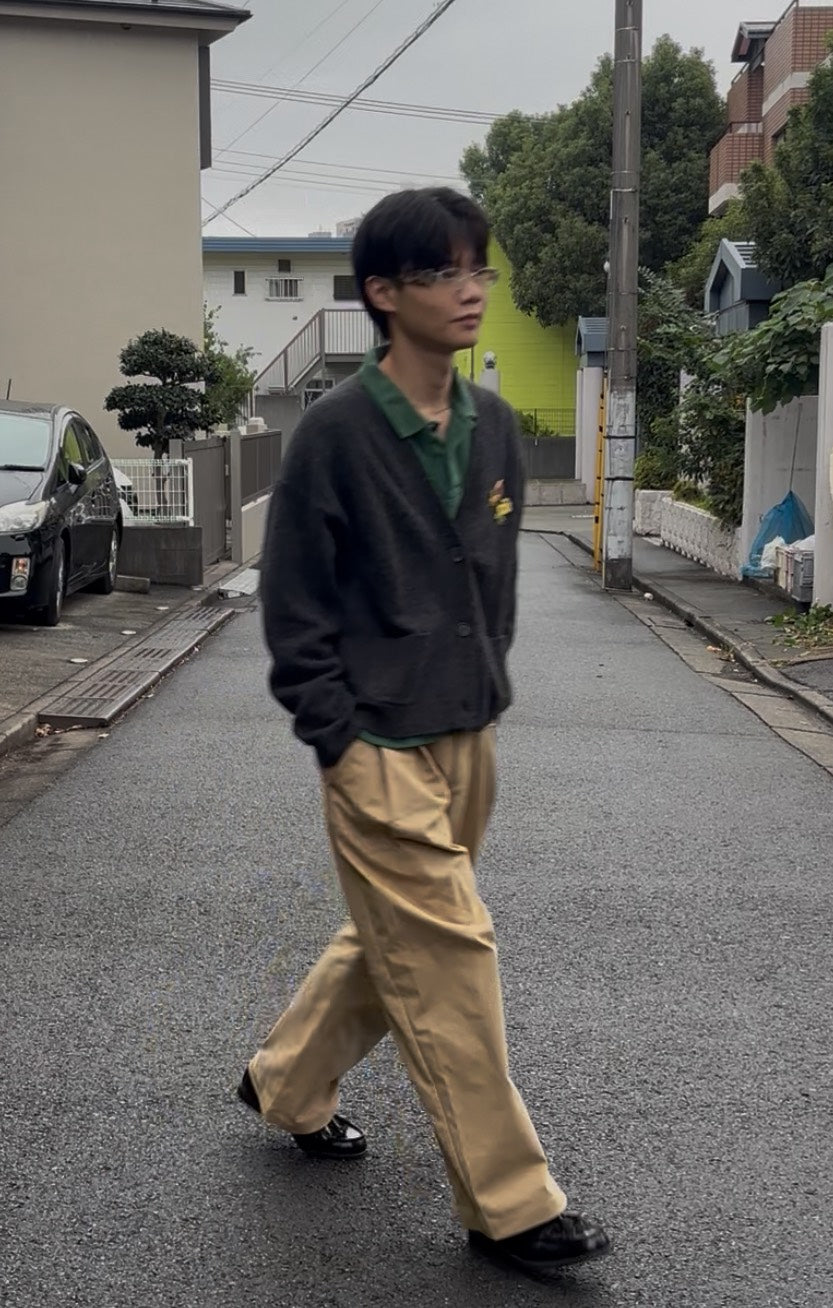 タック入りワイドカーブパンツ SK006