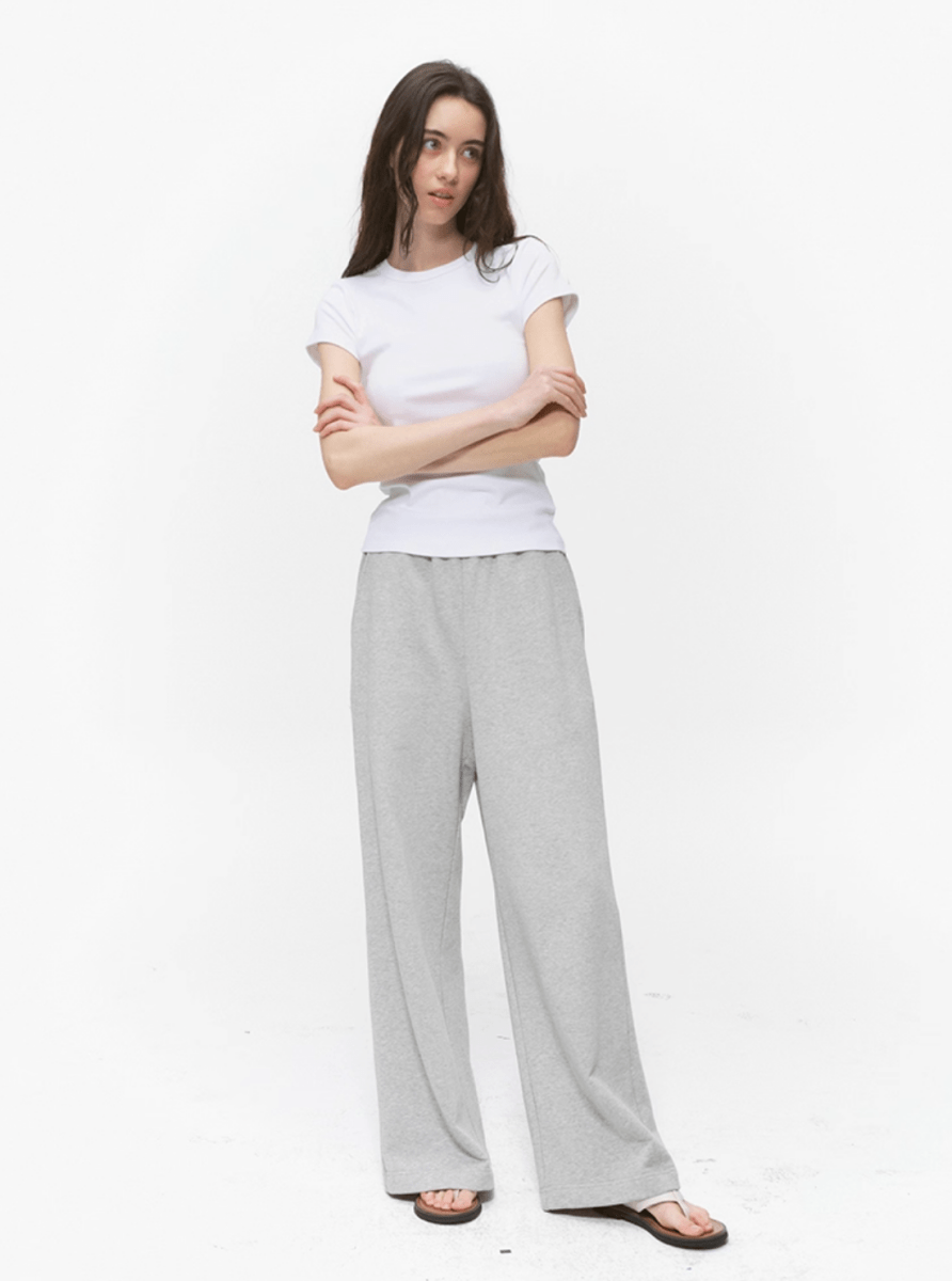 美シルエット・ワイドスウェットパンツ N5663 - ファッション通販NNine(ナイン)