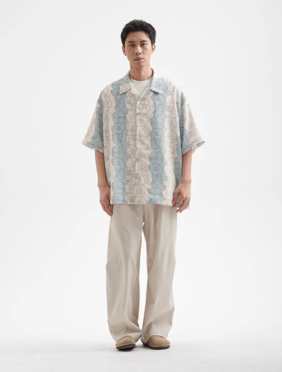 リネンブレンド・ツータックワイドパンツ N5678 - ファッション通販NNine(ナイン)