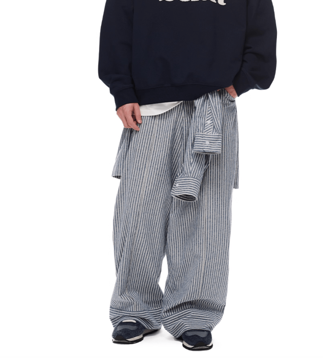 ステッチ・ヒッコリーストライプパンツ N5718 - ファッション通販NNine(ナイン)