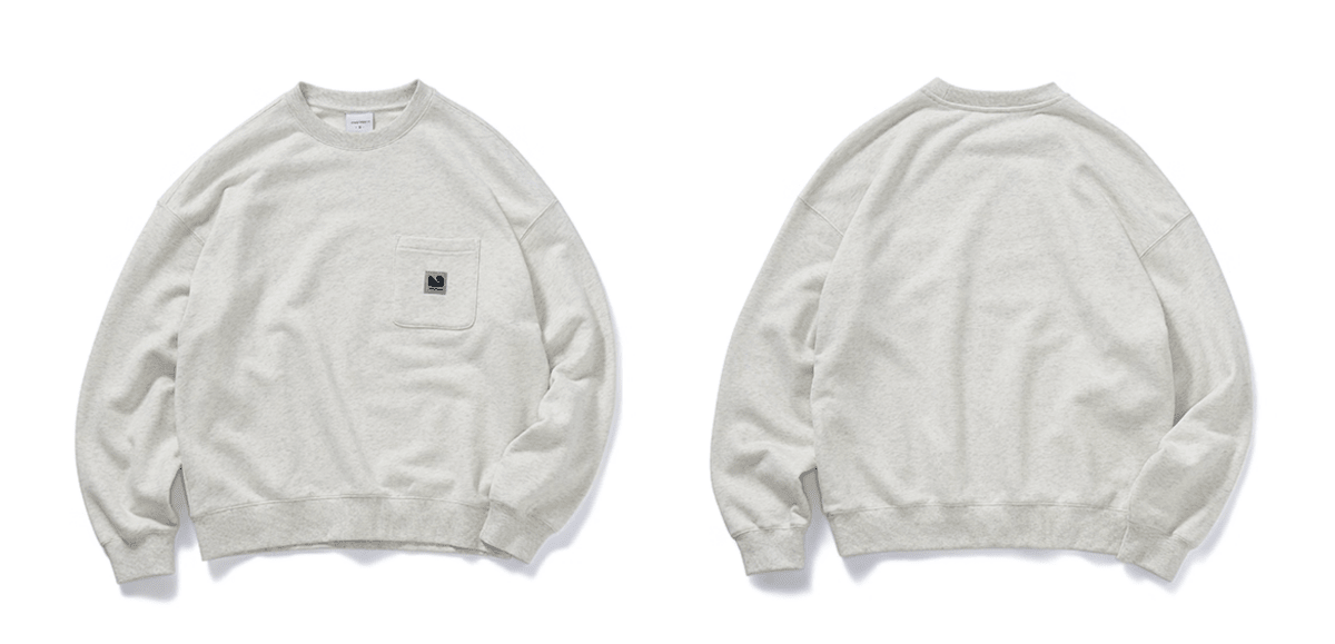 刺繍ポケ付き 裏起毛ヘビーウェイトスウェット N5818 - ファッション通販NNine(ナイン)