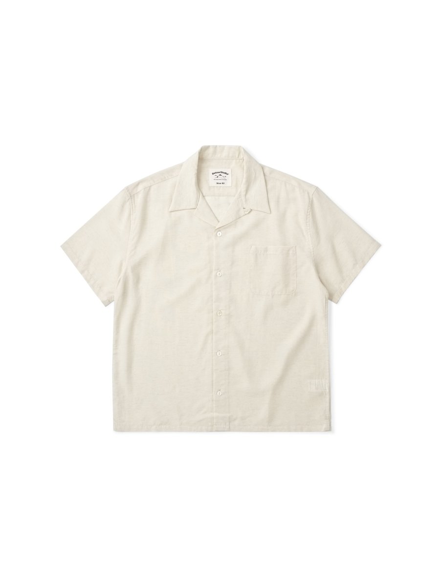 テンセルリネン混 キューバカラー リラックスシャツ N6989 - ファッション通販NNine(ナイン)