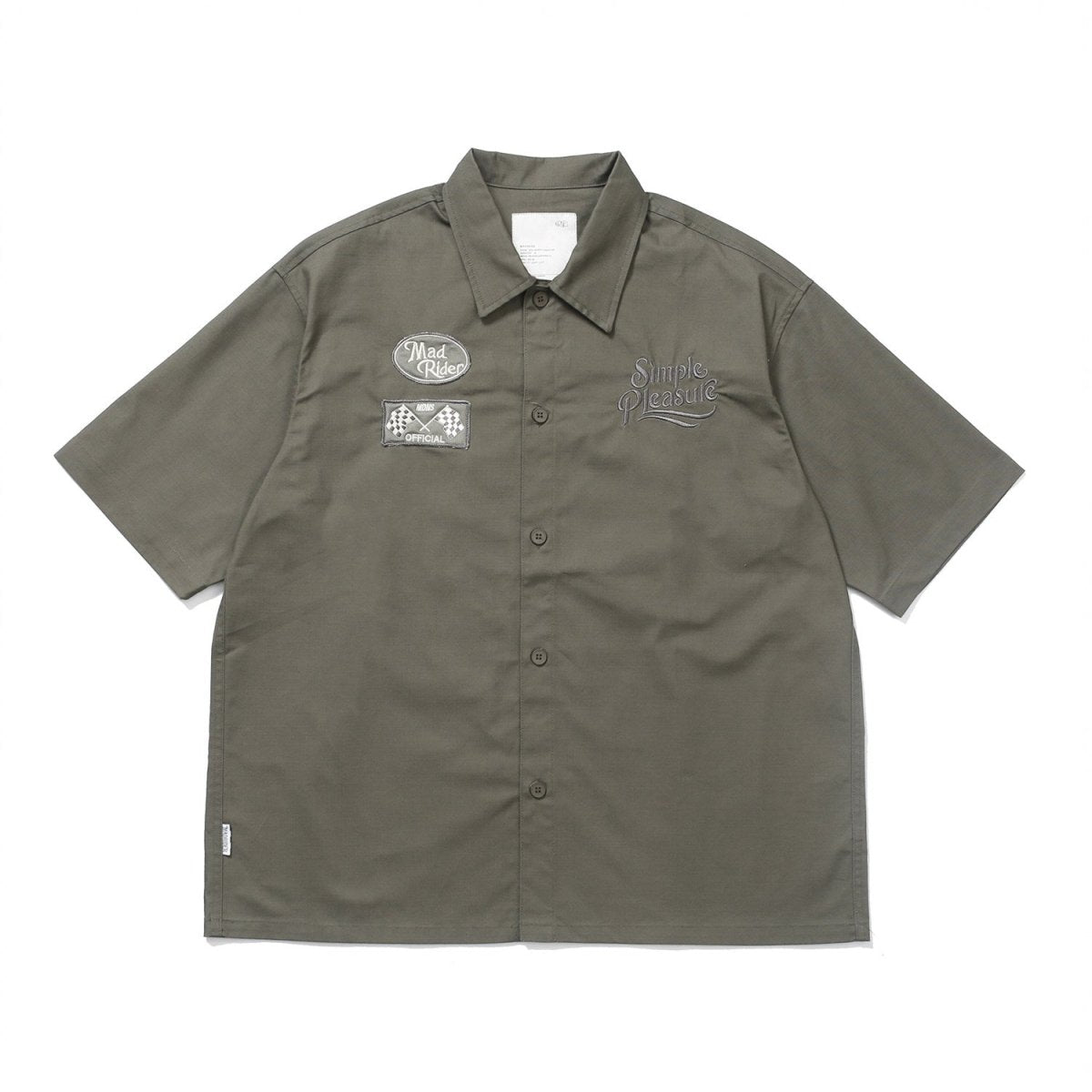スラブコットン ワッペン レーシングシャツ N7100 - ファッション通販NNine(ナイン)