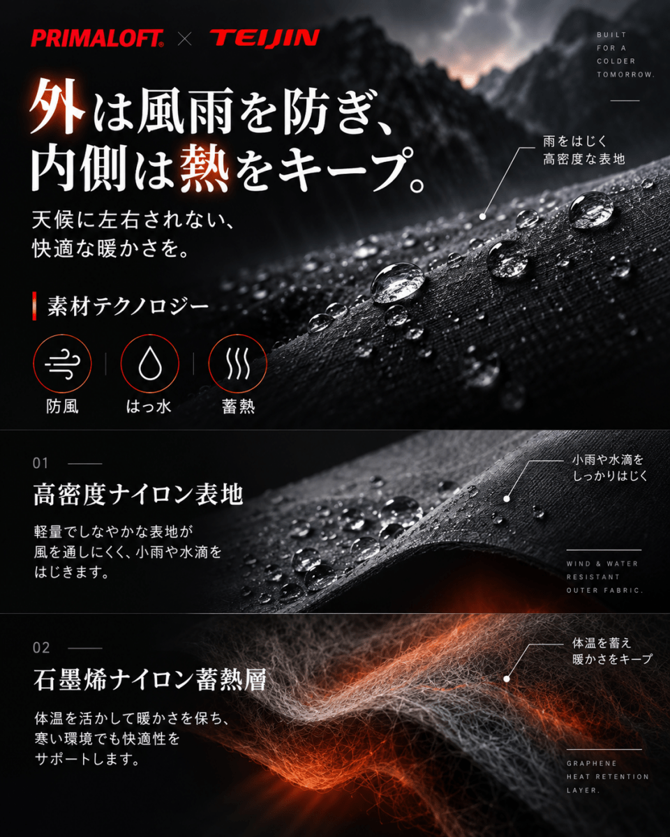 【テックウェア】撥水スタンドカラーライトインサレーションジャケット N7282 - ファッション通販NNine(ナイン)