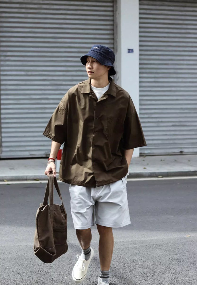 open collar shirt / キューバシャツ N3890 - NNine