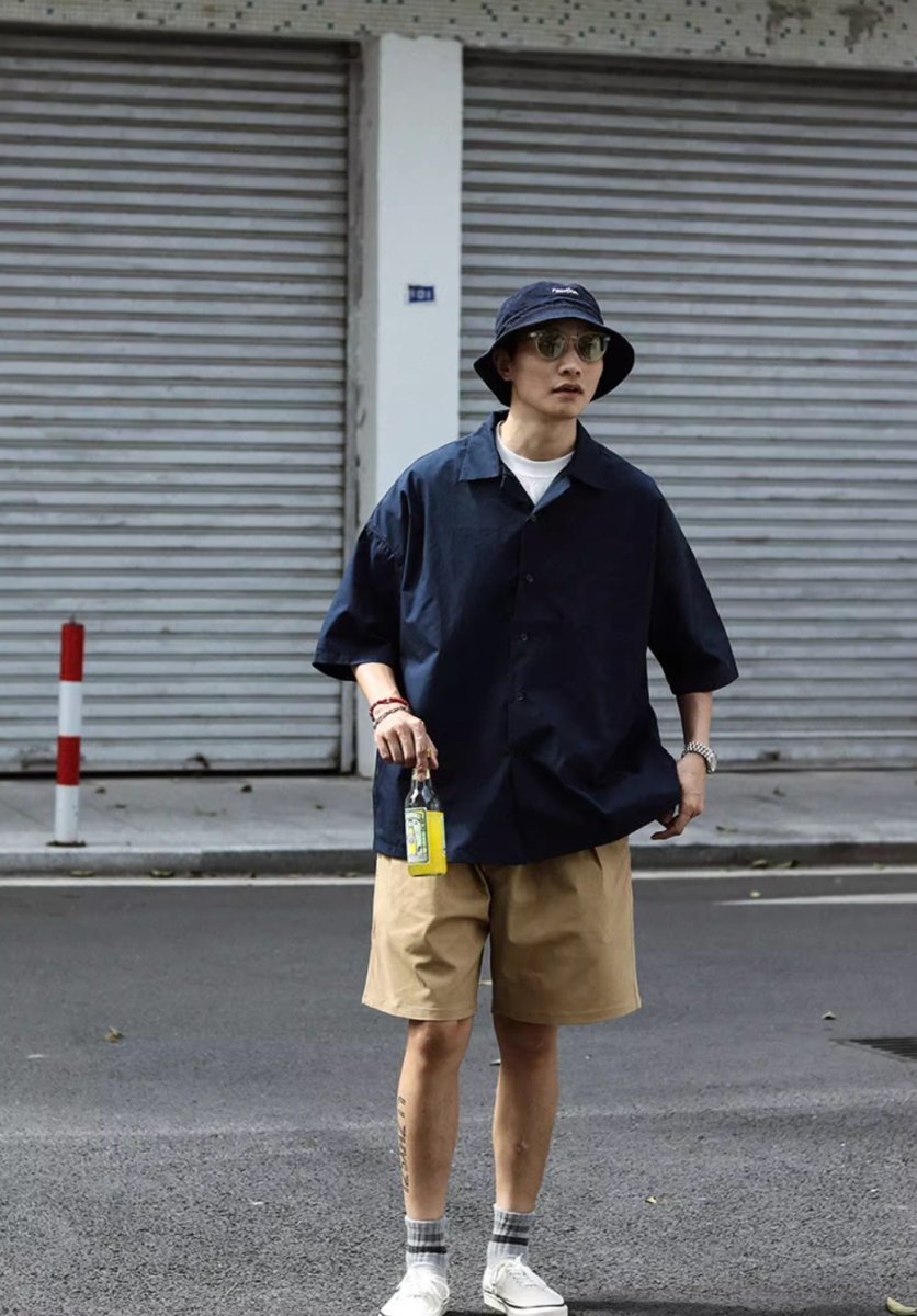 open collar shirt / キューバシャツ N3890 - NNine