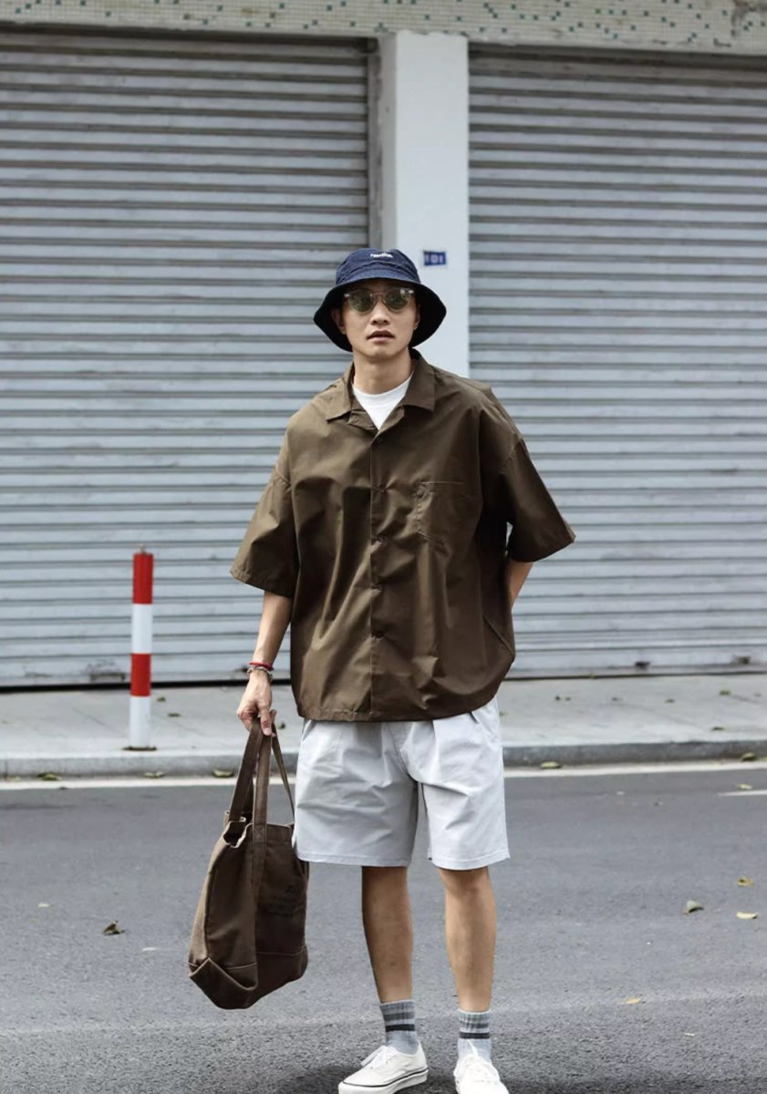 open collar shirt / キューバシャツ N3890 - NNine