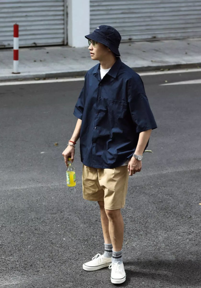 open collar shirt / キューバシャツ N3890 - NNine