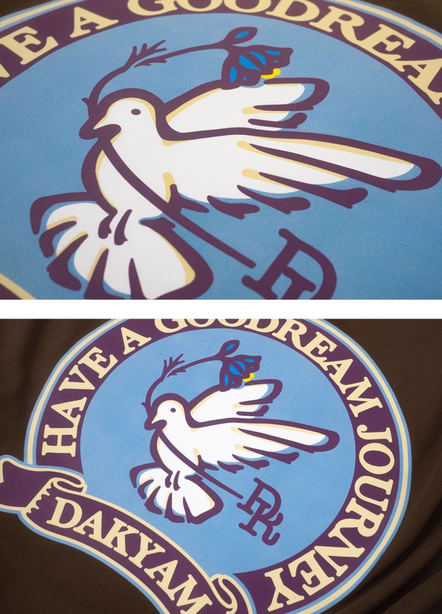 Peace Bird Back Print T - shirt N3996 - NNine