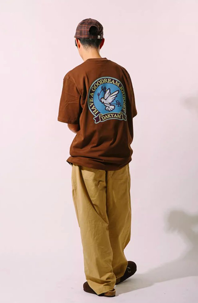 Peace Bird Back Print T - shirt N3996 - NNine