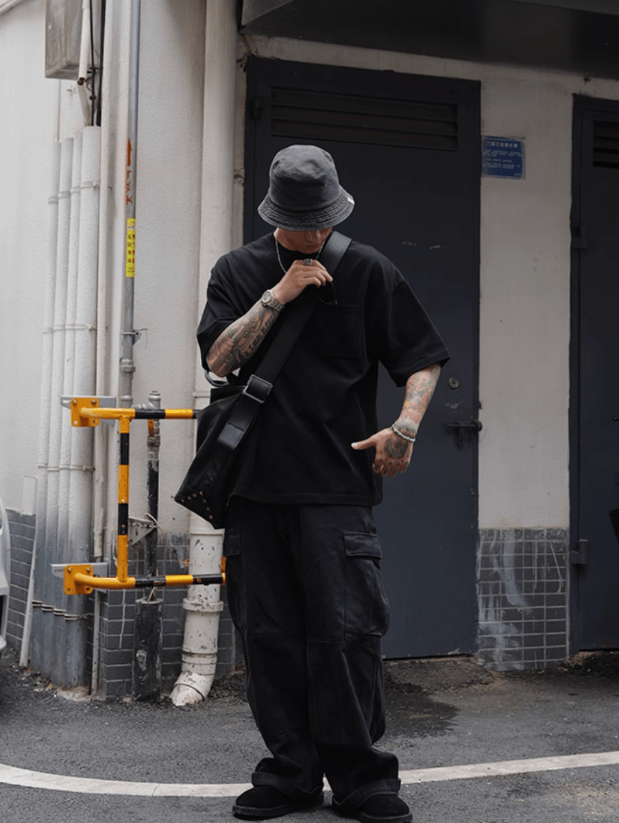 Pocket T-shirt Wide Short / ポケット Tシャツ 半袖 ワイド ショート丈 抗菌 N5335 - ファッション通販 NNine(ナイン)