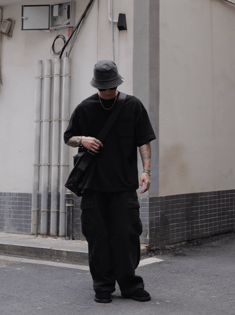 Pocket T-shirt Wide Short / ポケット Tシャツ 半袖 ワイド ショート丈 抗菌 N5335 - ファッション通販 NNine(ナイン)