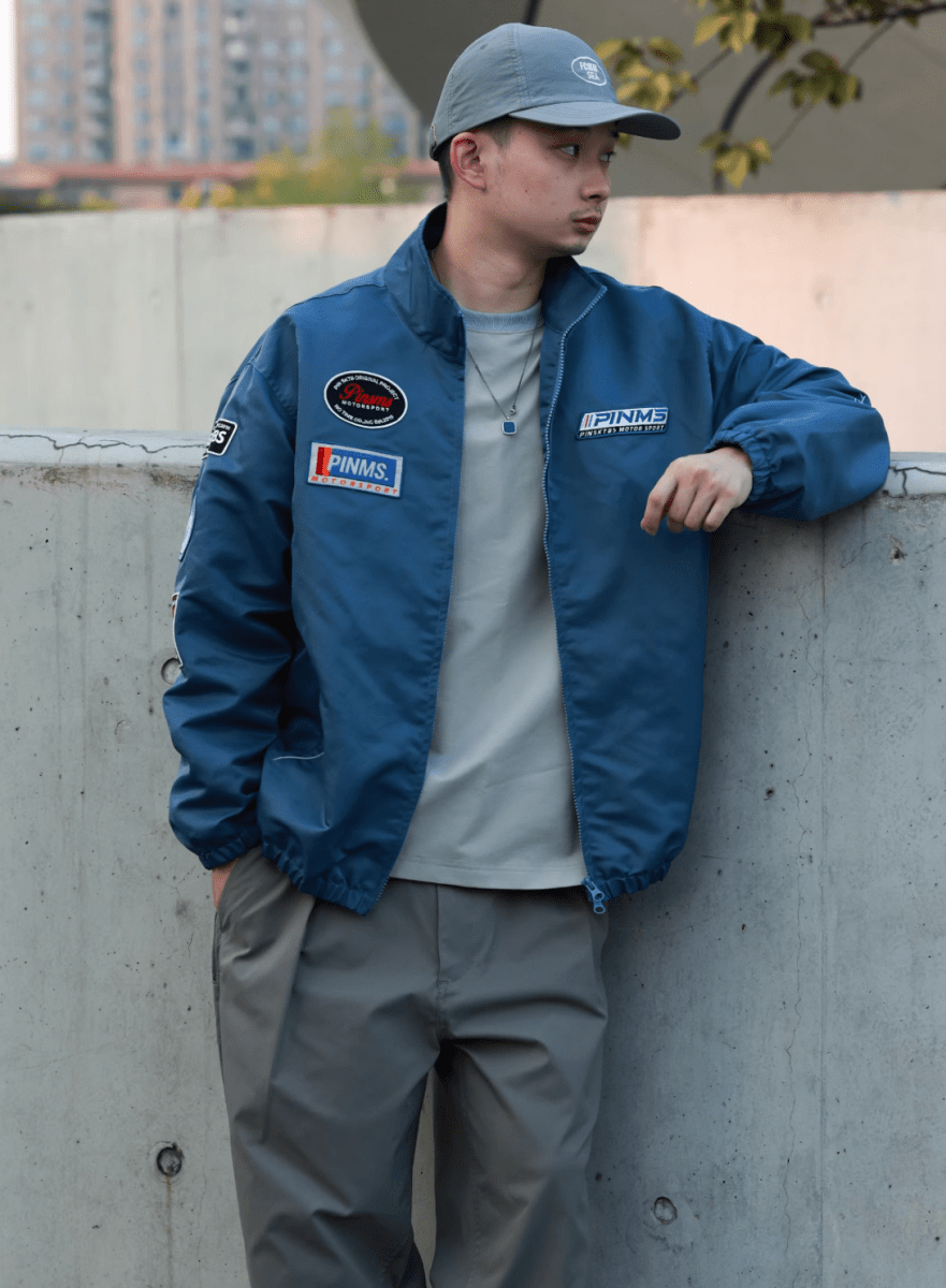 racing jumper / 90sレトロ オーバーサイズ レーシングジャケット N4528 - NNine