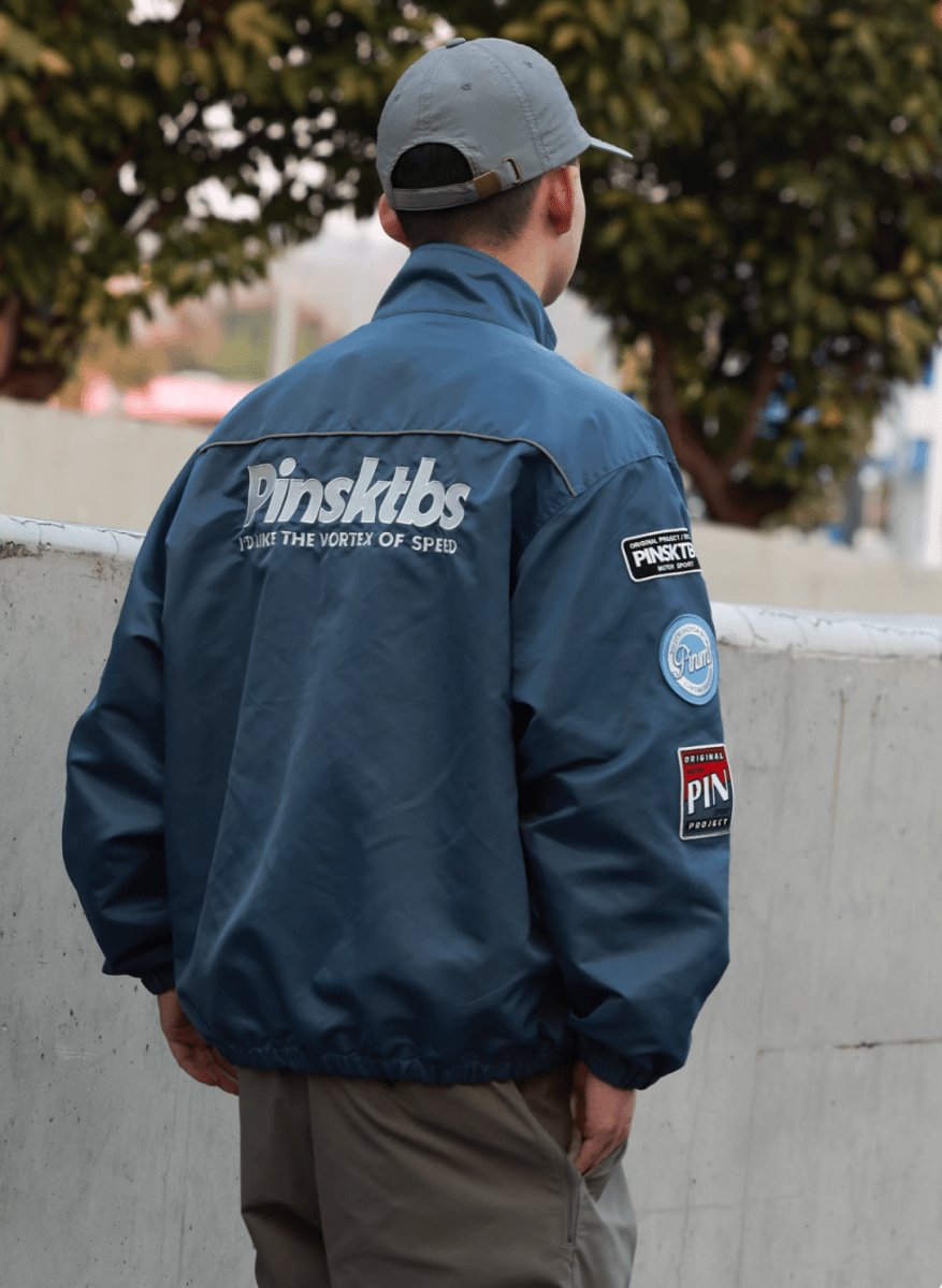 racing jumper / 90sレトロ オーバーサイズ レーシングジャケット N4528 - NNine