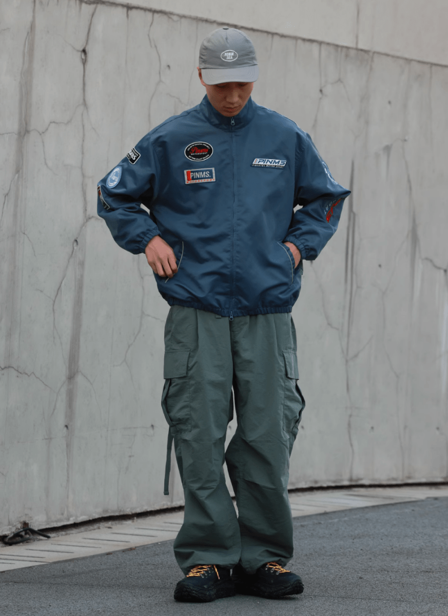 racing jumper / 90sレトロ オーバーサイズ レーシングジャケット N4528 - NNine